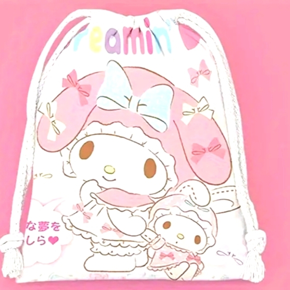 Sanrio Handbags - Gifted To Customer  My Melody Small Canvas Drawstring Pouch